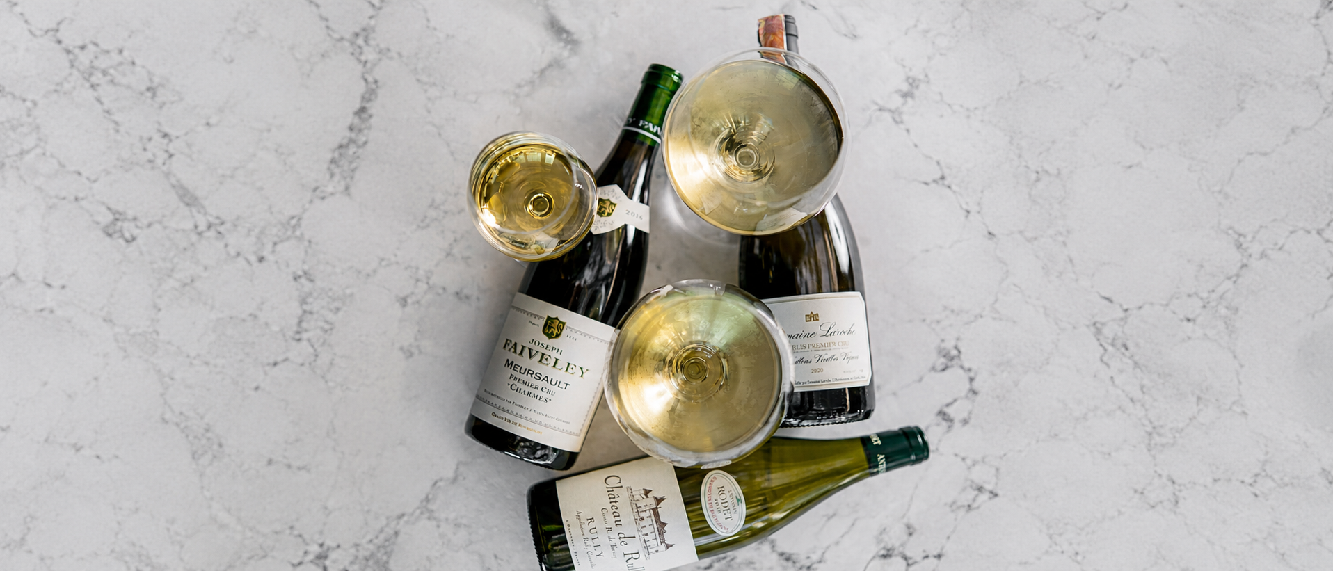 Wine glasses arranged for refined tasting moments