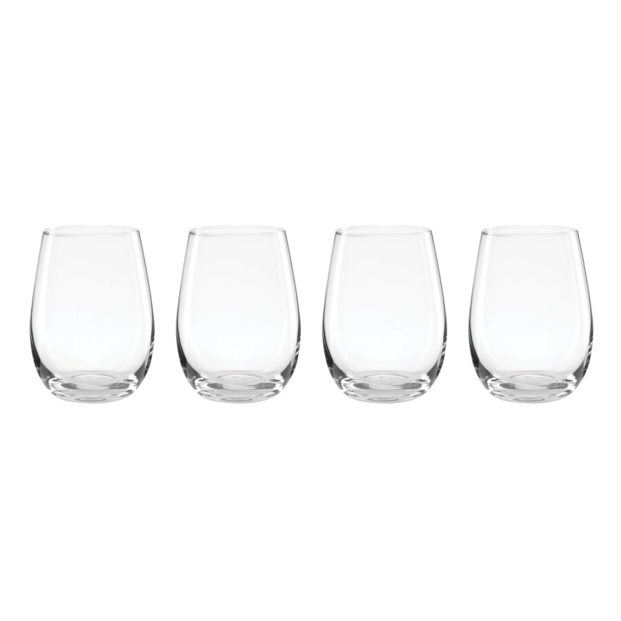 Classic Stemless Wine Glasses - Set of 4